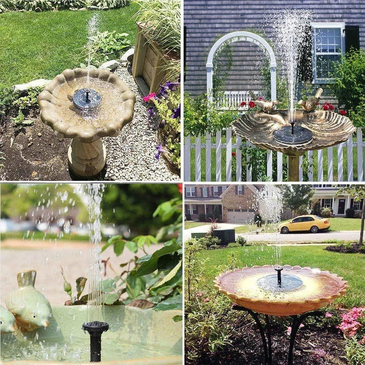 Premium Solar Fountain - 1 Year Warranty