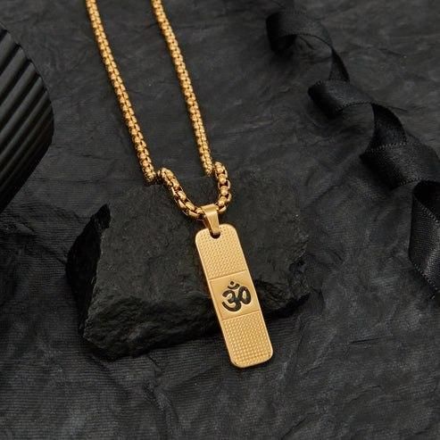 24K Gold Plated Om Connection Necklace