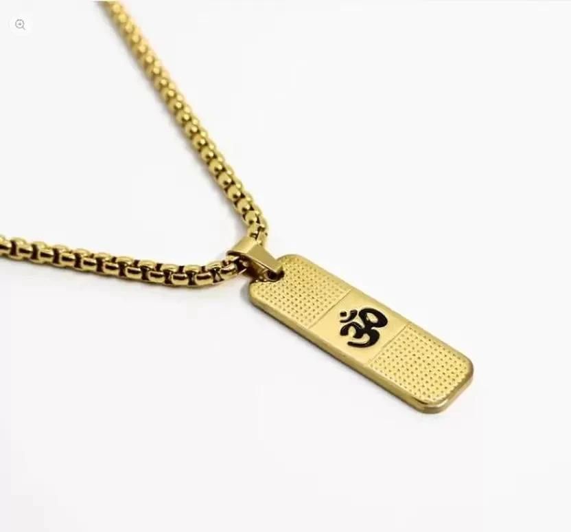 24K Gold Plated Om Connection Necklace