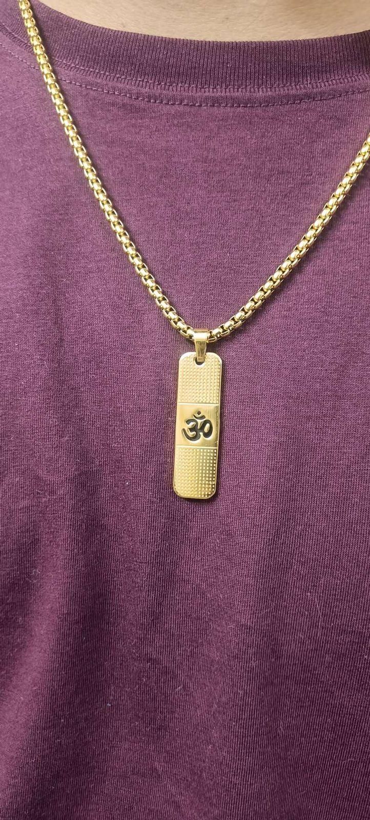 24K Gold Plated Om Connection Necklace