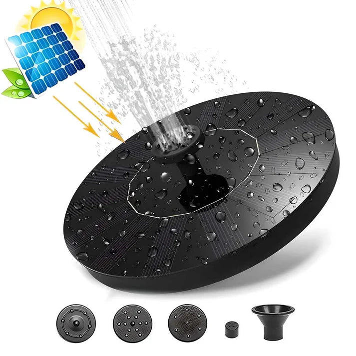 Premium Solar Fountain - 1 Year Warranty