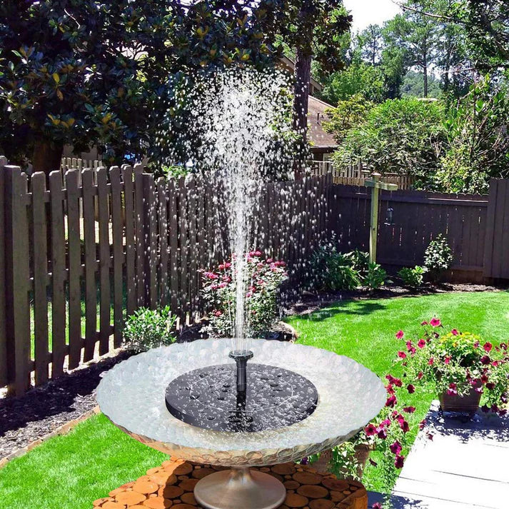 Premium Solar Fountain - 1 Year Warranty