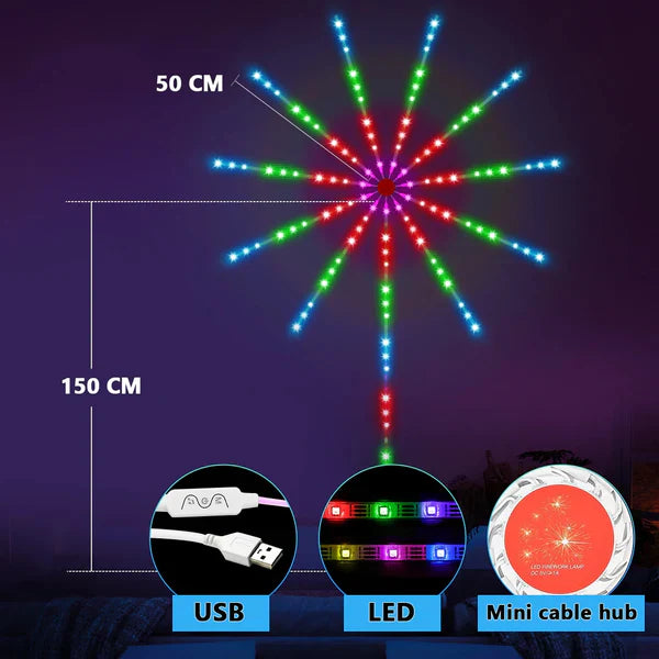 LED Fireworks Light