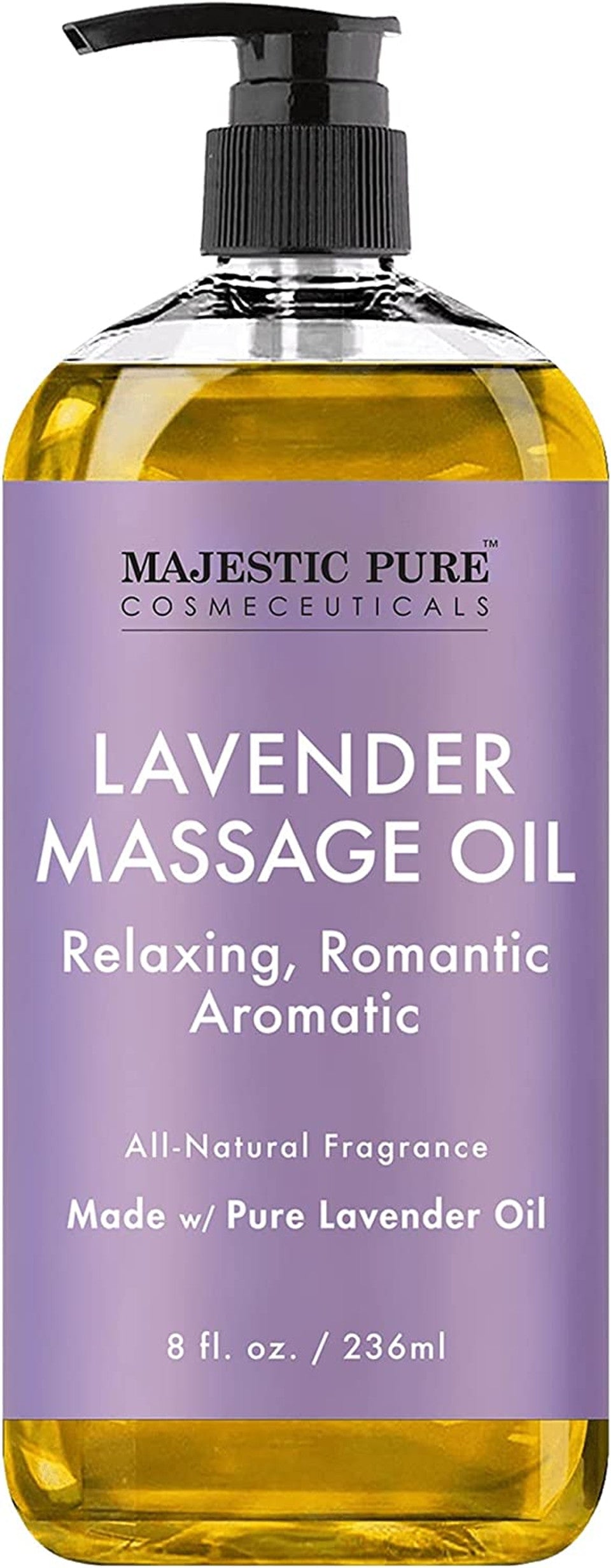 Lavender Infused Massage Oil – 100% Organic, Ideal for Sensual Body Care