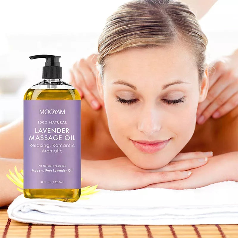 Lavender Infused Massage Oil – 100% Organic, Ideal for Sensual Body Care