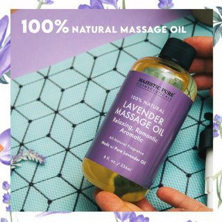 Lavender Infused Massage Oil – 100% Organic, Ideal for Sensual Body Care