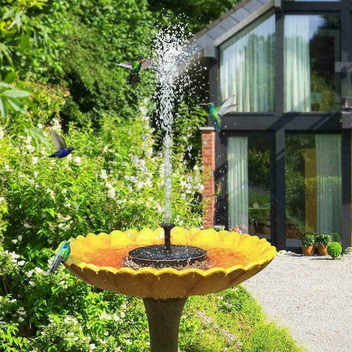 Premium Solar Fountain - 1 Year Warranty