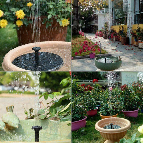 Premium Solar Fountain - 1 Year Warranty