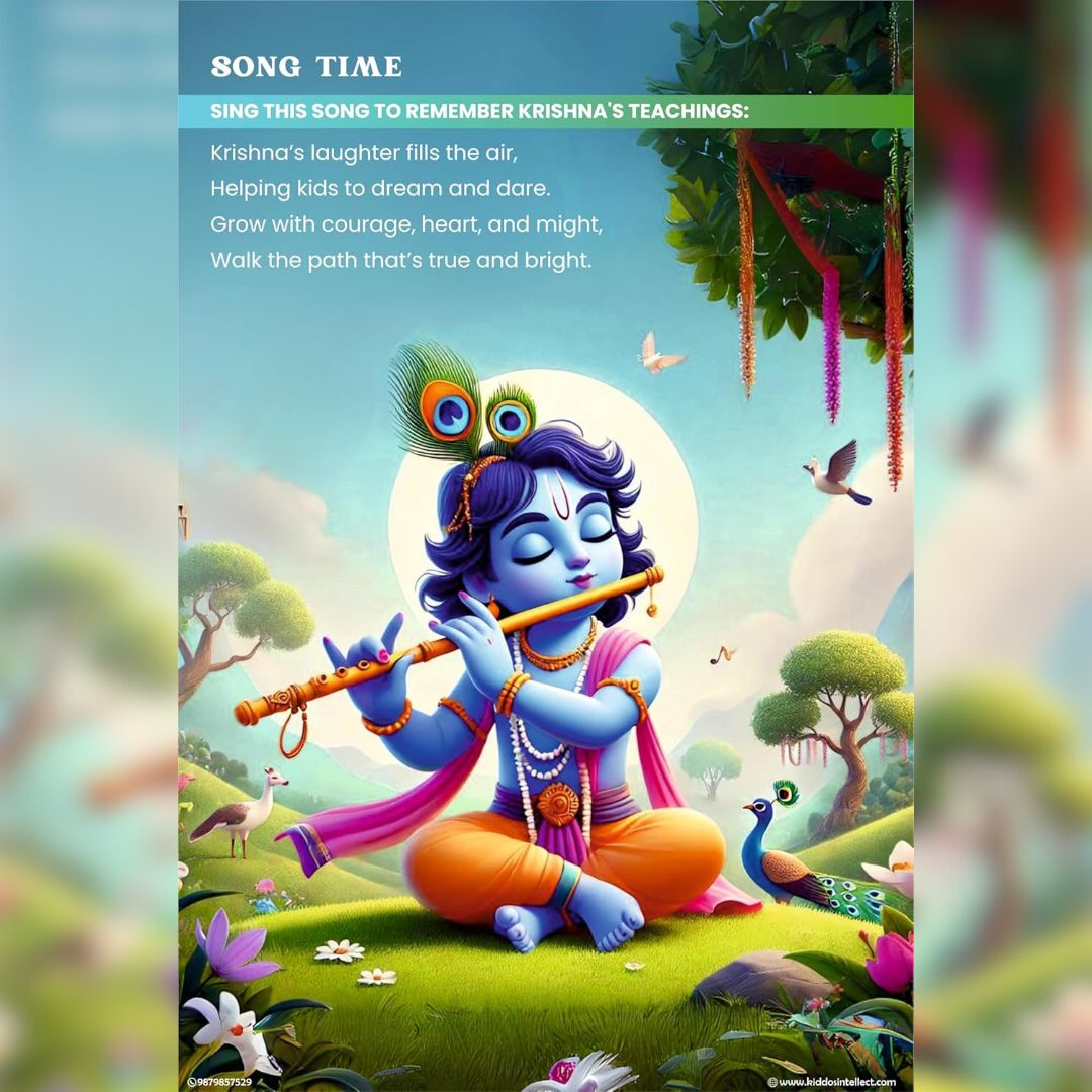 Bhagavad Gita for Kids + FREE COLORING BOOK + FREE WALL ART