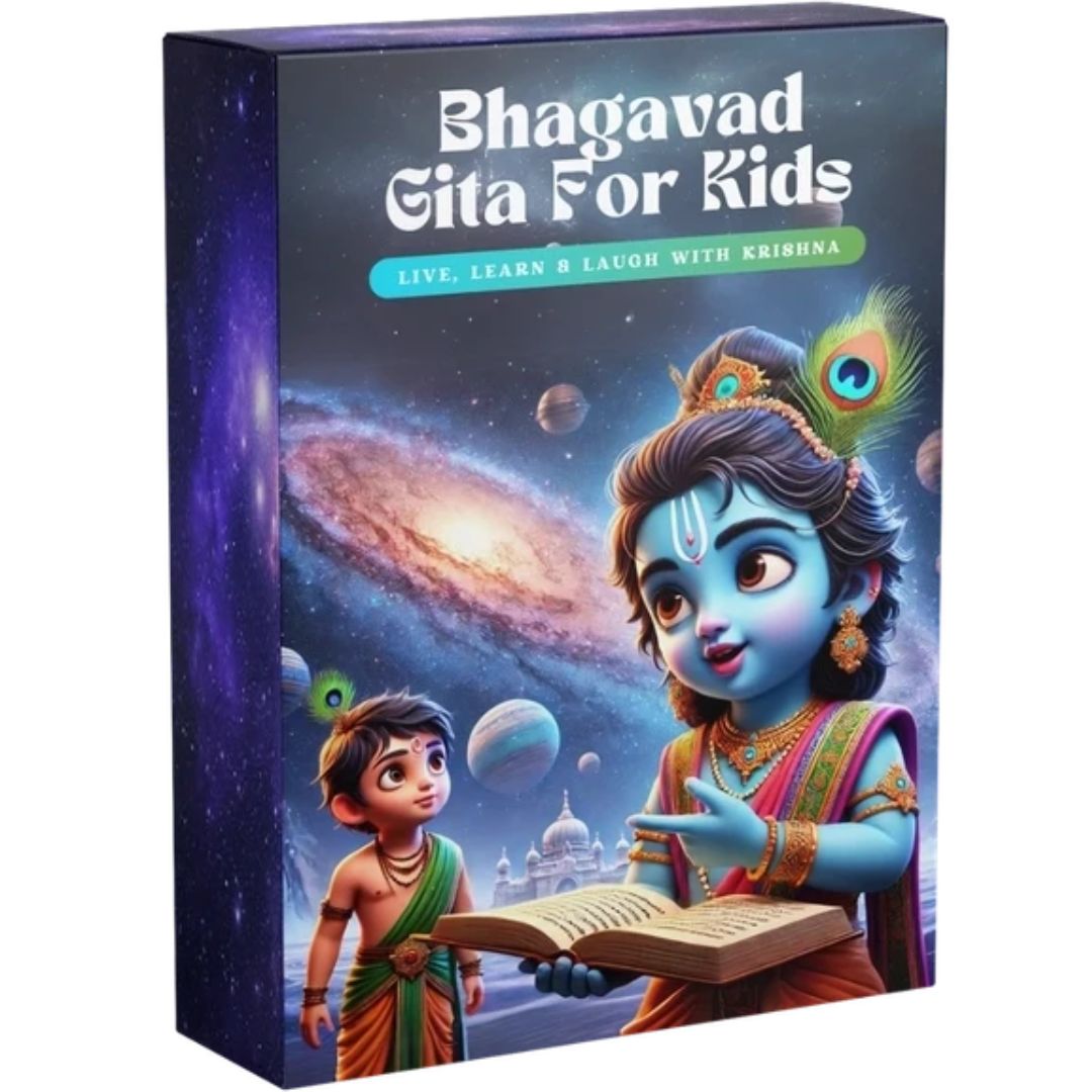 Bhagavad Gita for Kids + FREE COLORING BOOK + FREE WALL ART