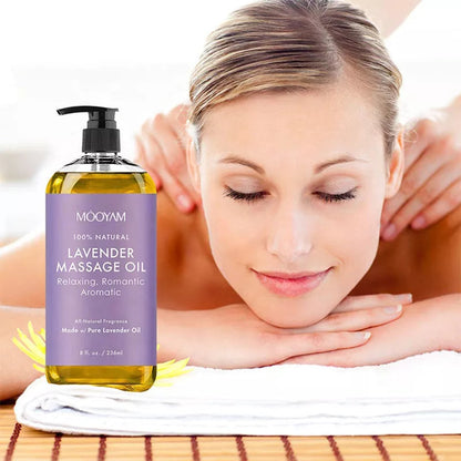 Lavender Infused Massage Oil – 100% Organic, Ideal for Sensual Body Care